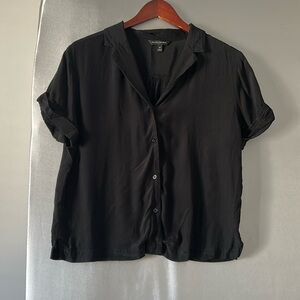 Banana Republic Black Button Down Shirt